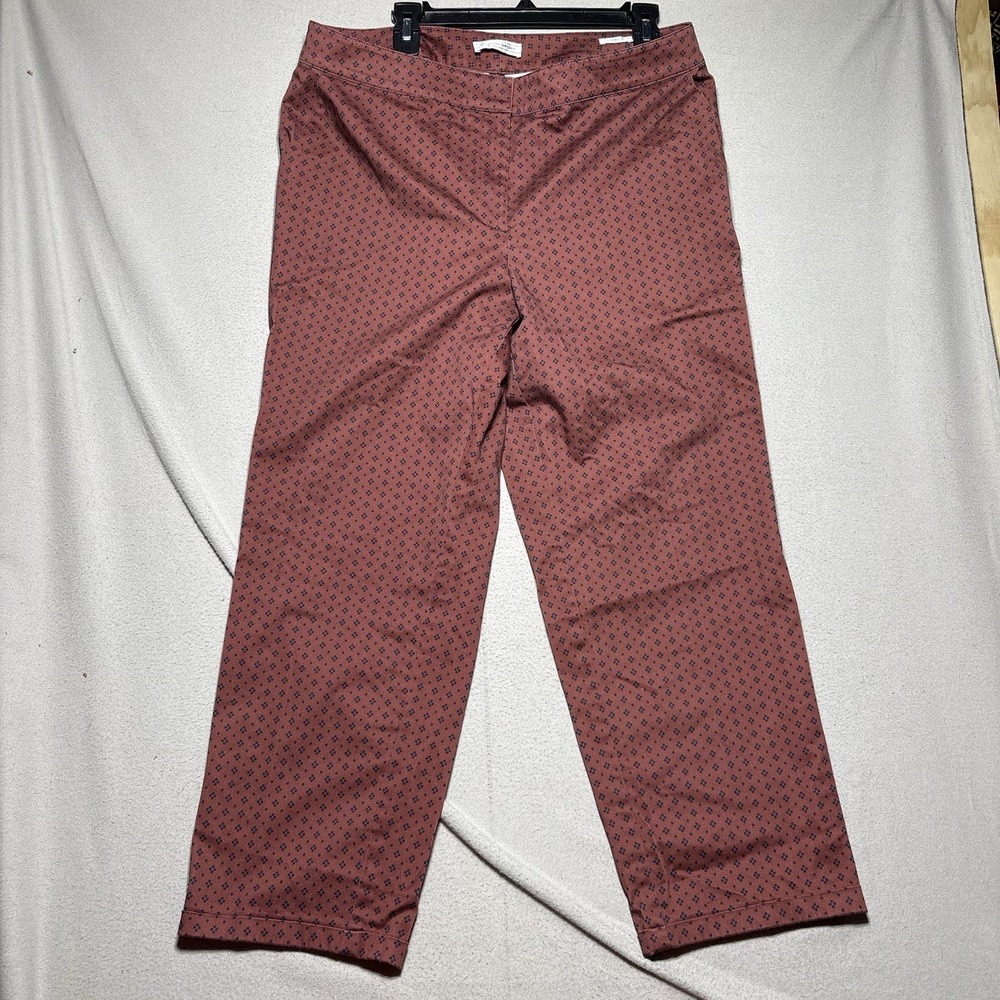 St. John‎ Sports Burgundy Emma Straight Pants 12 EUC VG